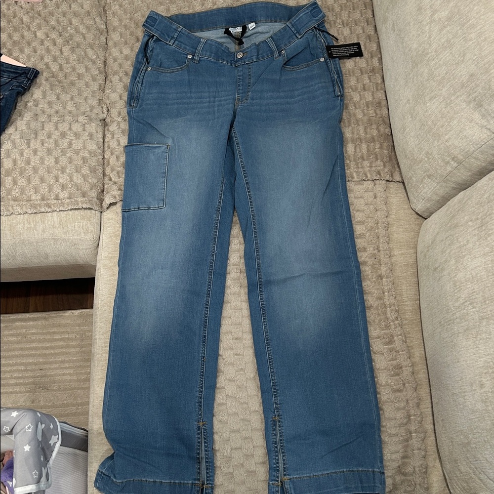Denim & Co. Adaptive Cozy Touch Slim Straight Jean